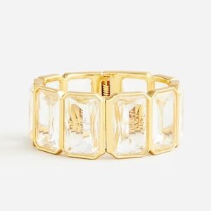 J. Crew Rectangle Stone (Clear) Bracelet